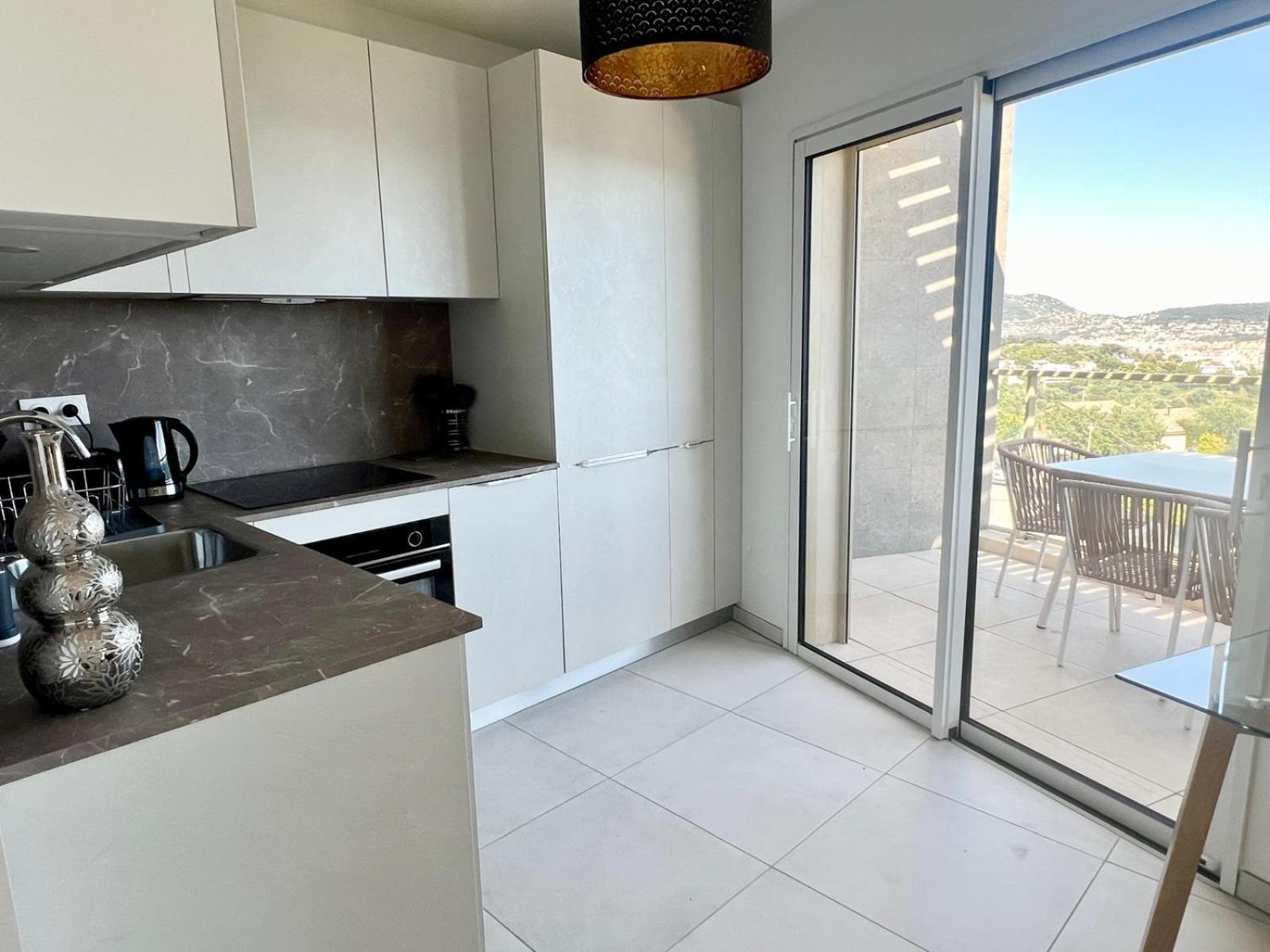 Panoramic Sea View Appartment Blue Pearl نيس المظهر الخارجي الصورة